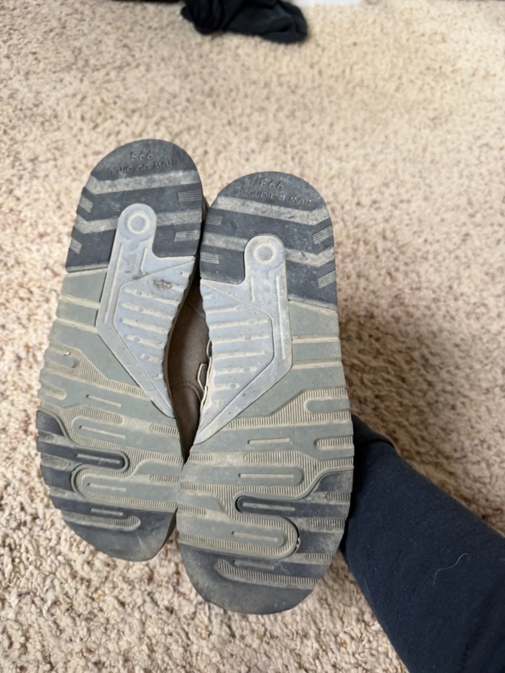 Classic Grey New Balance Sneakers, Made in USA 998 Core, Women’s 8 (Men’s 6.5)